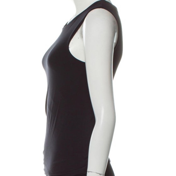 Calvin Klein Collection Sleeveless Solid Black Midi Dress - Picture 9 of 13